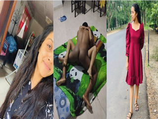 Newlywed Lankan Petite Wife Shared with Bull